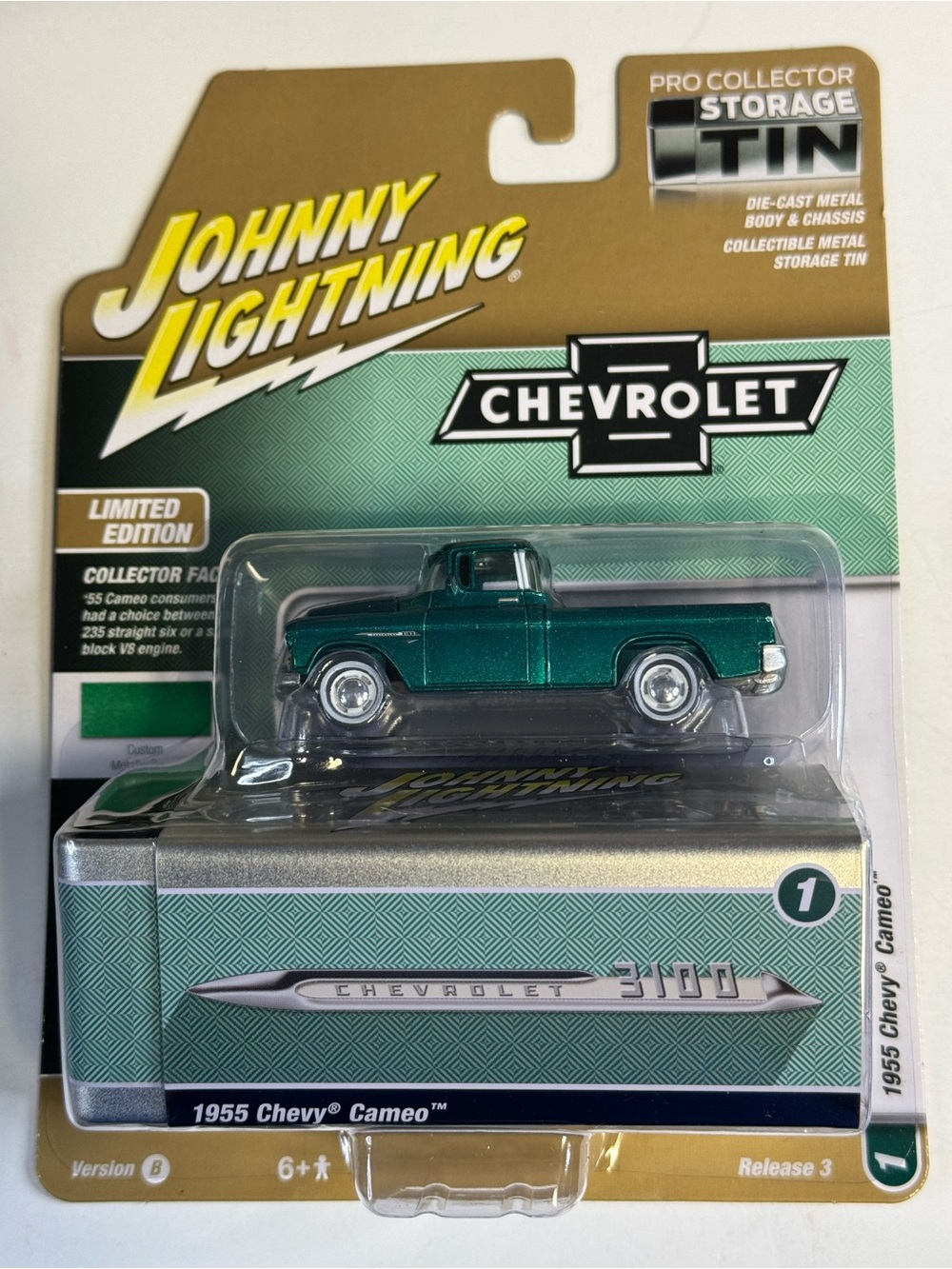 Johnny Lightning Limited Edition 1955 Chevy Cameo Metallic Green